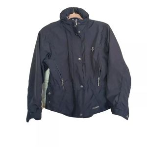 Sunice Black Golf Roll Up Hoodie Zipper Button